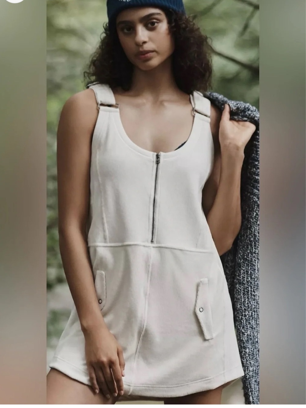 Daily Practice by Anthropologie Jockey Mini Corduroy white Dress Size XL